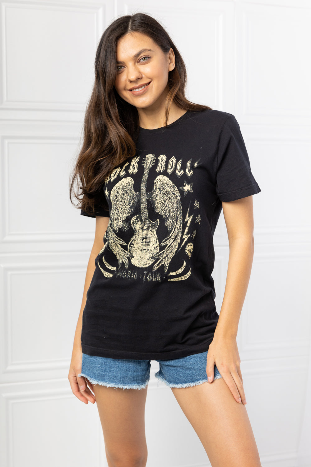 mineB Full Size Rock & Roll Graphic Tee